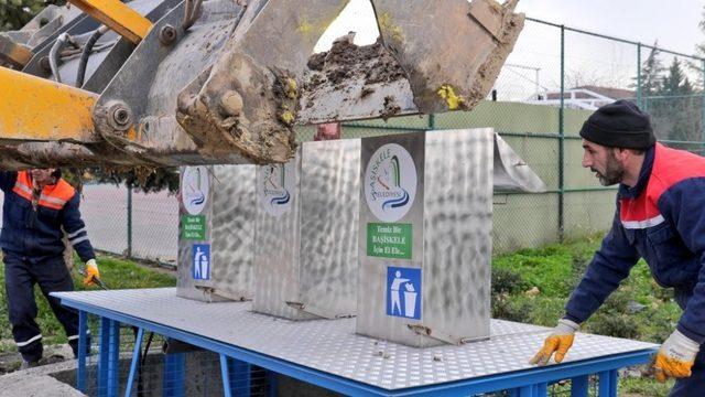 Başiskele’de çöp konteynerleri yerin altına alınıyor