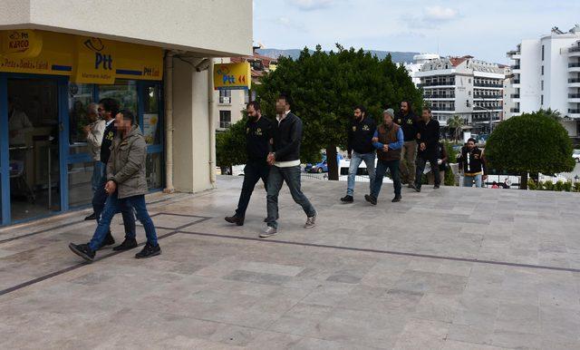 Marmaris'te DBP ilçe başkanı ve 6 kişiye terör propagandasından gözaltı