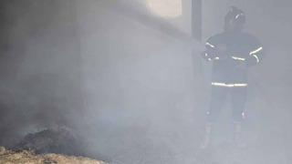 Elazığ’da samanlık yangını