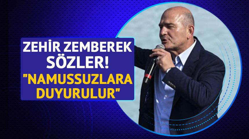 Süleyman Soylu’dan KKTC iddiaları sonrası zehir zemberek sözler! “Namussuzlar, operasyon çocukları”