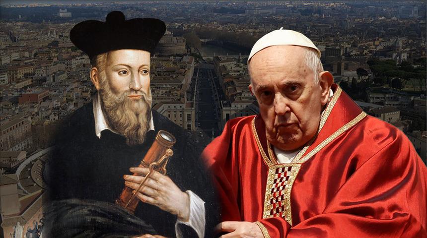 Nostradamus'un 5 asırlık kehanet gerçek mi oluyor? Papa öldü gözler Vatikan'a çevrildi... 