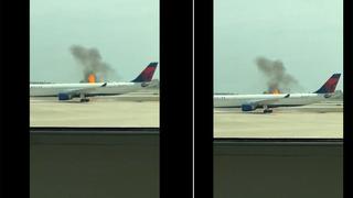 ABD'de yolcu uçağı birden alev aldı! 282 yolcu tahliye edildi, işte o anlar...