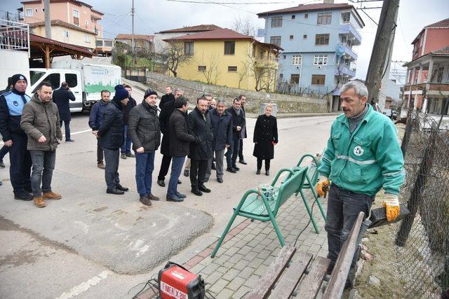 Başkan Doğan, Hatipköy’deki çalışmaları yerinde inceledi