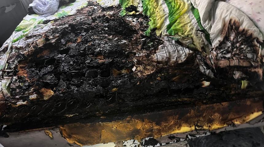 Kahramanmaraş'ta elektrikli ısıtıcı yangına neden oldu! Maddi hasar oluştu