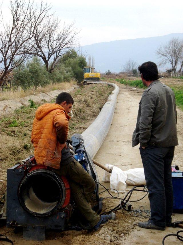 Sarıgöl Ovası’nın sulamasının yüzde 40’ı tamamlandı