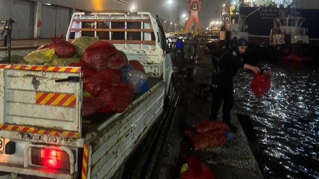 Samsun’da 2 ton kaçak midye ele geçildi