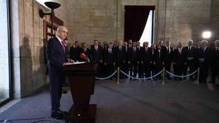 Devlet erkanı 23 Nisan'da Anıtkabir'de! 'Cumhuriyet değerlerinden asla taviz vermeyeceğiz'