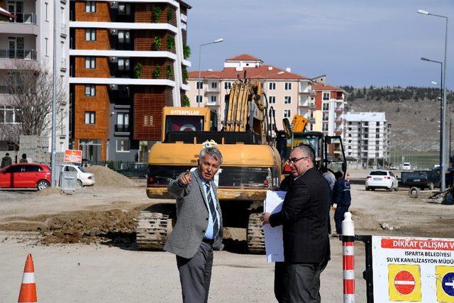 Günaydın, altyapı çalışmalarını inceledi