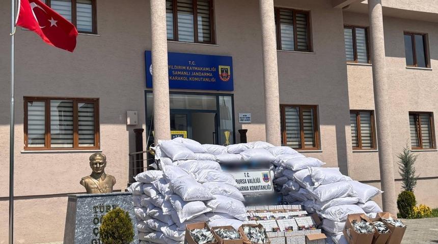 Jandarmadan 'Tütün Kaçakçılığı' operasyonu