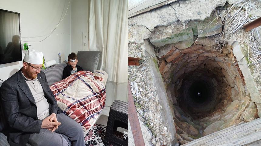 Sivas'ta kuyuya düşen çocuğun yardımına imam yetişti