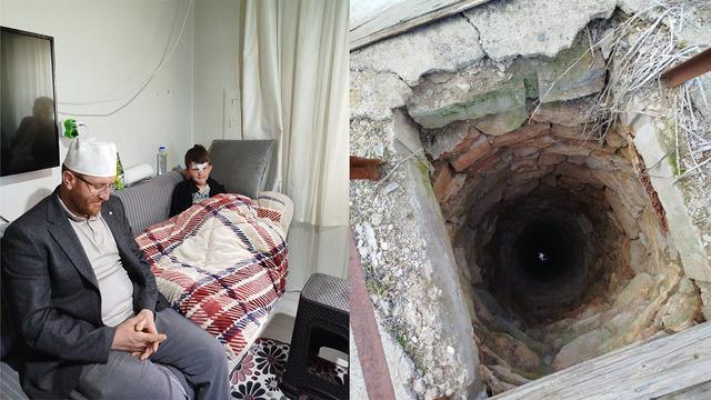 Sivas'ta kuyuya düşen çocuğun yardımına imam yetişti