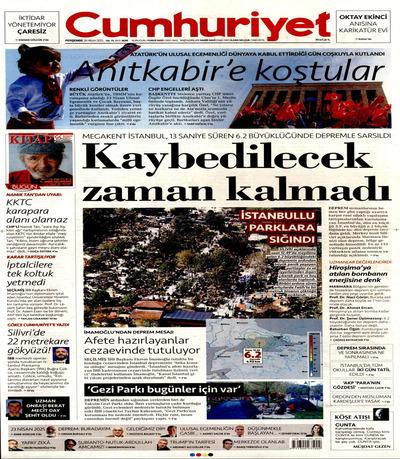 Cumhuriyet
 Gazetesi oku