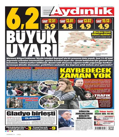 Aydnlk Okusi
 Gazetesi oku