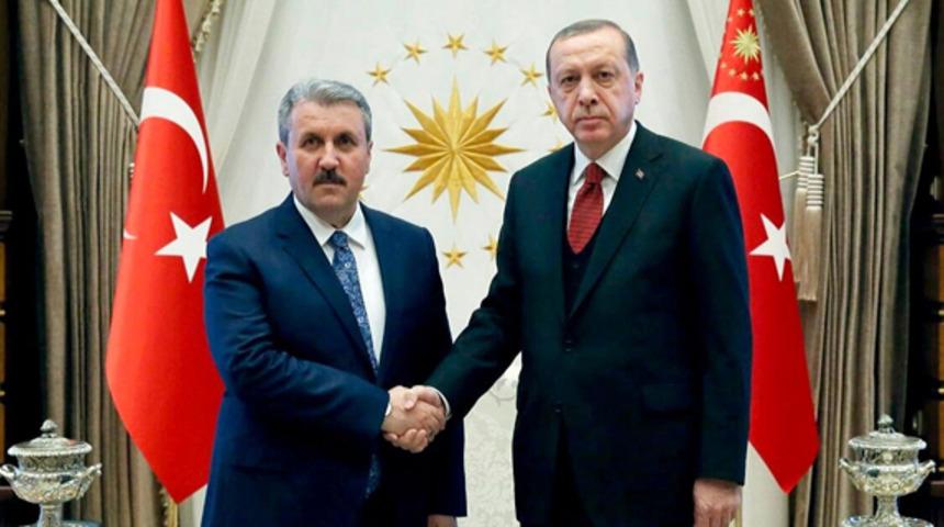 Erdoğan'dan kritik görüşme! BBP lideri Mustafa Destici ile bir araya geldi