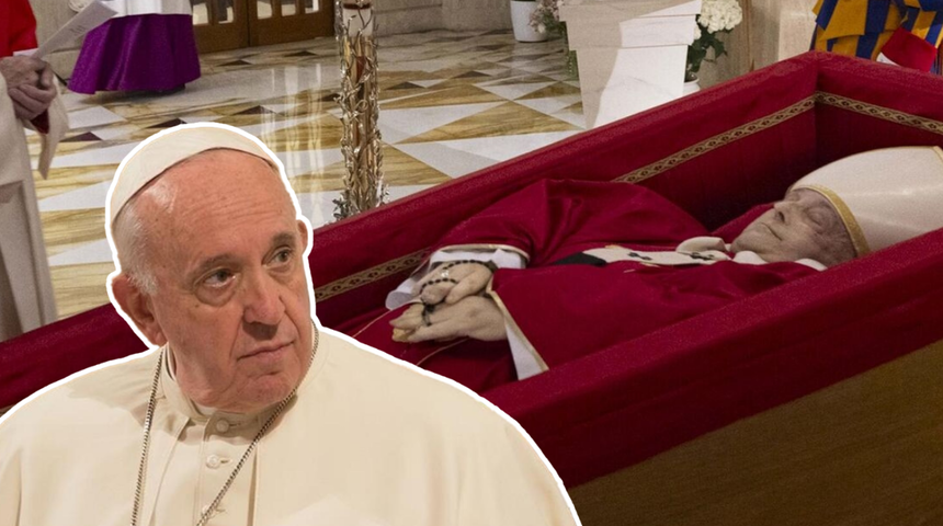 Tabutta yüzü açık sergileniyordu! Papa Francis'in bedeni nasıl çürümeden duruyor? Yapılan işlem ortaya çıktı