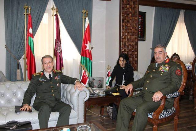 Genelkurmay Başkanı Akar, Ürdün Kralı II. Abdullah ile görüştü