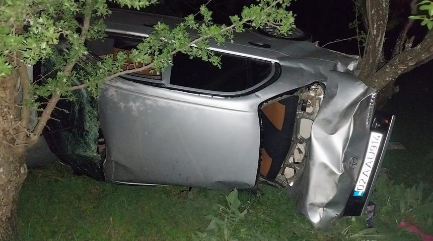 Otomobil şarampole yuvarlandı: 1 yaralı