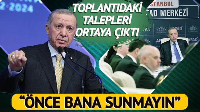 Erdoğan'dan sıcağı sıcağına 'deprem' talimatı