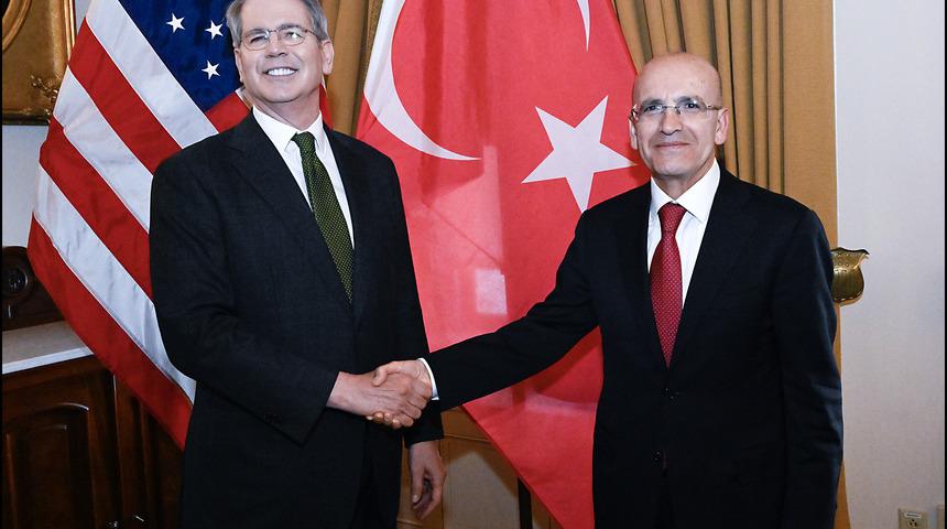 Hazine ve Maliye Bakanı Şimşek ile ABD Hazine Bakanı Bessent görüştü