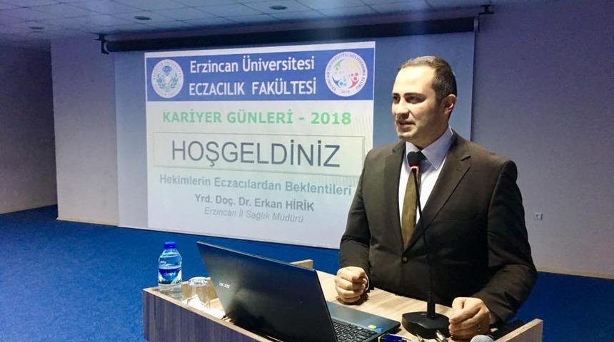 Sağlık M&uuml;d&uuml;r&uuml; Hirik, hekimlerin eczacılardan beklentilerini anlattı