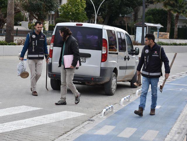 Marmaris'te sit alanında kaçak kazıya 5 gözaltı