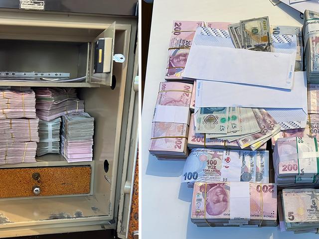 İBB operasyonunda dikkat çeken görüntüler! Döviz, Türk lirası ve mermi…