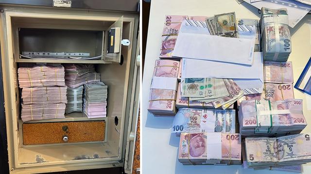 İBB operasyonunda dikkat çeken görüntüler! Döviz, Türk lirası ve mermi…