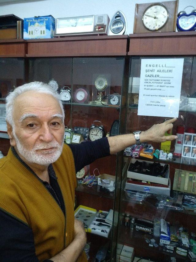 (Özel) Şehit ve gazi ailelerine ücretsiz vesikalık