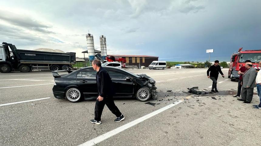 Elazığ’da trafik kazası! 1 yaralı
