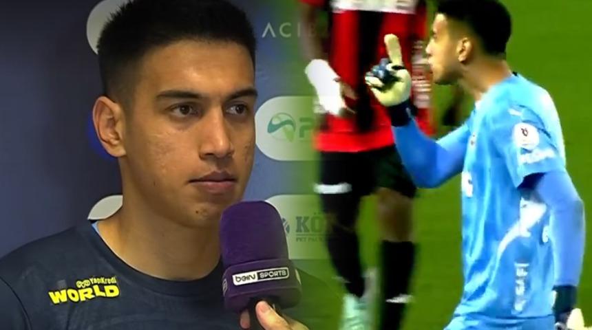 Fenerbahçe kalecisi İrfan Can Eğribayat maç sonunda çıldırdı! "Önce adam olsun"