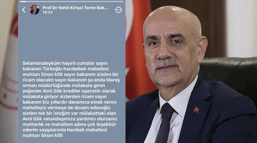 AK Partili eski bakan ve milletvekili Vahit Kirişçi torpil isteği mesajını yanlışlıkla paylaşmıştı! O ismin 1. sıradan işe alındığı ortaya çıktı