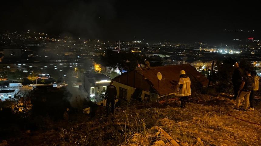 Bursa&rsquo;da korkutan odunluk yangını
