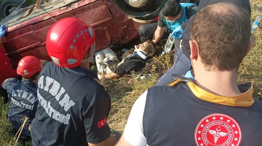 Takla atıp su tahliye kanalına u&ccedil;tu