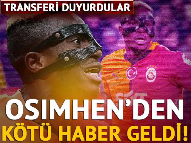 Galatasaray'a Victor Osimhen'den kötü haber geldi! İngiliz devine imzası artık an meselesi