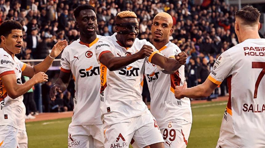 Galatasaray, Eyüpspor'u mağlup ederek şampiyonluk yolunda büyük bir adım attı!
