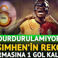 Osimhen rekorları teker teker kırmaya başladı! 1 gol daha atması durumunda tarihe geçecek