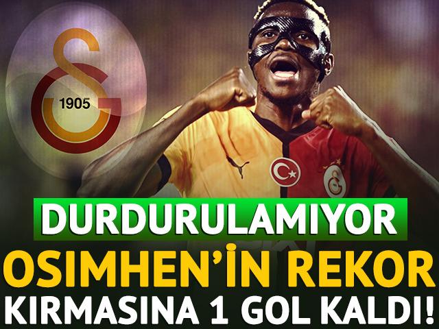 Osimhen rekorları teker teker kırmaya başladı! 1 gol daha atması durumunda tarihe geçecek