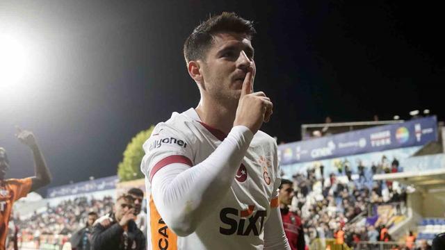 Galatasaray’da galibiyet 3’lüsü Alvaro Morata’dan