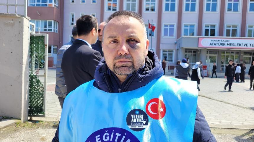 Samsun'da öğretmene yapılan saldırı kınandı