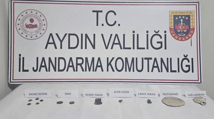 Aydın'da tarihi eser operasyonu! 12 tarihi eser ele geçirildi, 4 şüpheli yakalandı