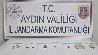 Aydın'da tarihi eser operasyonu! 12 tarihi eser ele geçirildi, 4 şüpheli yakalandı
