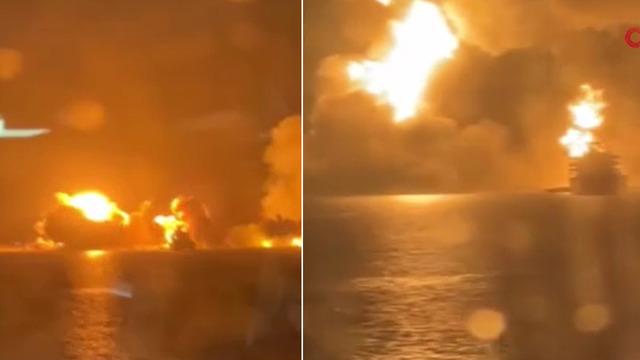 Türk denizciler bombardımanın ortasında kaldı! Yemen'de büyük kaos: 20 bomba kıl payı geçti...