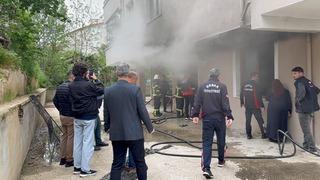 Tokat'ta yangında evde mahsur kalan 2 çocuğu polis kurtardı