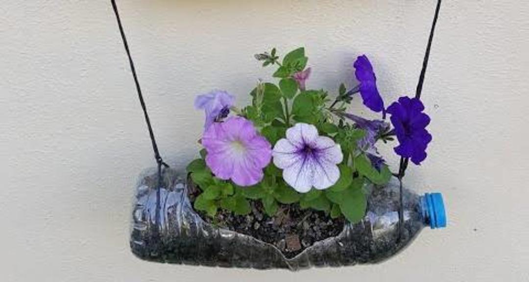 Balkon sezonu açılıyor! Plastik şişelerden saksı tasarlamanın yolları 1