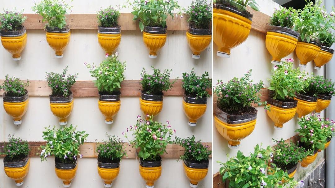 Balkon sezonu açılıyor! Plastik şişelerden saksı tasarlamanın yolları 8