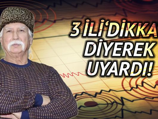 'Söylediklerim tahmin değil bilgi' diyen Şener Üşümezsoy şimdi de 3 ili deprem için uyardı