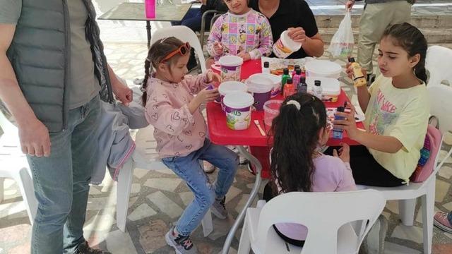 İzmir'de hayvanlar için baba-çocuk etkinliği