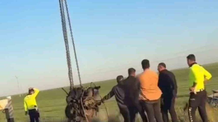 Mardin’de tır devrildi: 1 yaralı