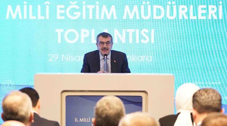 Milli Eğitim Bakanı Yusuf Tekin, 81 ilin milli eğitim müdürüyle bir araya geldi: 'Afet bilinci için halk eğitimi merkezlerinde kurslar açılmalı' 