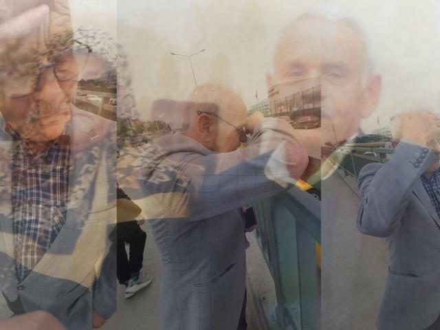 Karısını otobüste unuttu...O anları torunu kayda aldı